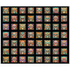 Skullduggery Sugar Skulls Patches Panel Black Day of the Dead Fabric 31140 - QT Quilting Cotton Fabric