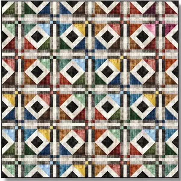 Earth Tones Digital Quilt Top by The Whimsical Workshop - Into the Woods - QT Fabrics - Digital Quilt Top - Quilting Cotton
