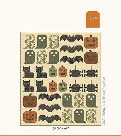 Haunting Good Time Digital QUILT TOP by Stacy Iest - Home Sweet Haunt - Moda - Digital Quilt Top -  Quilting Cotton