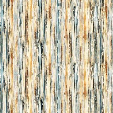 DEAL MINKY Running With The Pack Bark Stripe 60" Wide 31103 Multi - QT Fabrics - Floral Flowers Bees - 100% Polyester