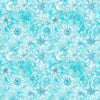 2yd 35" End of Bolt - SALE Enchanted Flower Tonal WIDEBACK 30763 Aqua Q - QT Fabrics - 108" - Floral Blossoms - Quilting Cotton Fabric