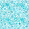 2yd 35" End of Bolt - SALE Enchanted Flower Tonal WIDEBACK 30763 Aqua Q - QT Fabrics - 108" - Floral Blossoms - Quilting Cotton Fabric