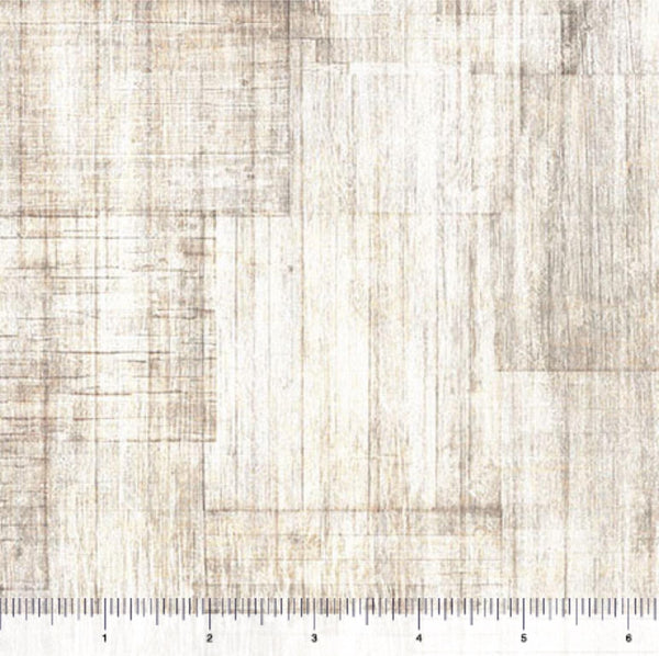 2 yard 33" End of Bolt - Into the Woods Wood Texture Blender WIDE Back 30840 Birch E - QT Fabrics - 107/108" Wide - Quilting Cotton Fabric