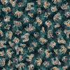 SALE Running With The Pack Tossed Wolves 31101 DK Teal Q - - QT Fabrics - Wolf Outdoor Animals - Quilting Cotton Fabric