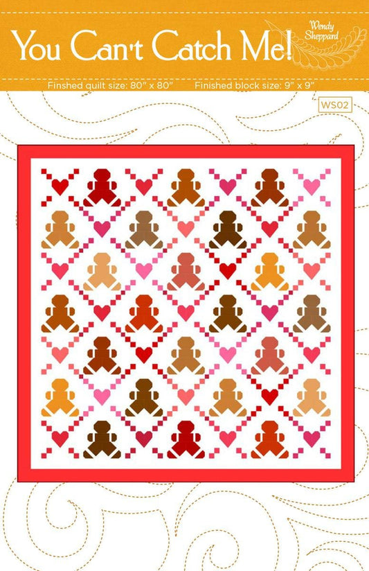 SALE You Can't Catch Me Quilt PATTERN P180 - Wendy Sheppard - Riley Blake Designs - INSTRUCTIONS Only - Pieced Fat Quarter Friendly