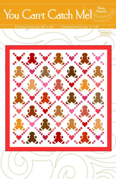 SALE You Can't Catch Me Quilt PATTERN P180 by Wendy Sheppard - Riley Blake Designs - INSTRUCTIONS Only - Pieced Fat Quarter Friendly