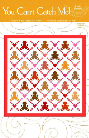 SALE You Can't Catch Me Quilt PATTERN P180 by Wendy Sheppard - Riley Blake Designs - INSTRUCTIONS Only - Pieced Fat Quarter Friendly