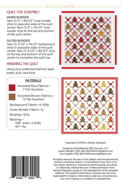 SALE You Can't Catch Me Quilt PATTERN P180 by Wendy Sheppard - Riley Blake Designs - INSTRUCTIONS Only - Pieced Fat Quarter Friendly