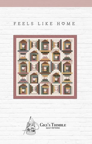 SALE Feels Like Home Quilt PATTERN P042 by Amber Johnson - Riley Blake Designs - INSTRUCTIONS Only - Traditional and Paper Piecing