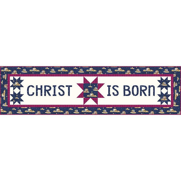 SALE Christ Is Born Table Runner Quilt PATTERN P239 by Tara Reed Quilts - Riley Blake Design - INSTRUCTIONS Only - Raw Edge Applique