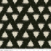Classic Christmas Trees C16286 Black - Riley Blake Designs - Circle Dots Trees - Quilting Cotton Fabric