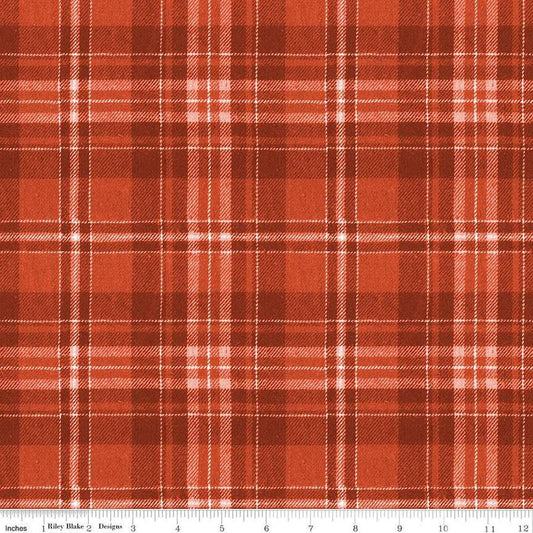 Classic Christmas Plaid C16285 Red - Riley Blake Designs - Lines Stripe Striped - Quilting Cotton Fabric