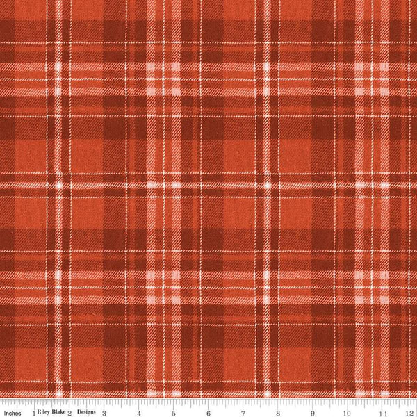 SALE Classic Christmas Plaid C16285 Red by Riley Blake Designs - Lines Stripe Striped - Quilting Cotton Fabric