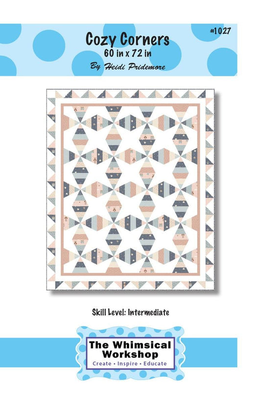 SALE Cozy Corners Quilt PATTERN P185 - The Whimsical Workshop - Riley Blake Designs - INSTRUCTIONS Only - Piecing - Intermediate