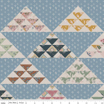Image of the Honey Locust Echelons Cheater Print Multi quilting cotton fabric by Riley Blake Designs. Features a cheater print on a multicolored background.