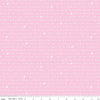 Image of the Love Notes Text Pink quilting cotton fabric by Riley Blake Designs. Features text on a pink background. Cute Little Fabric Shop