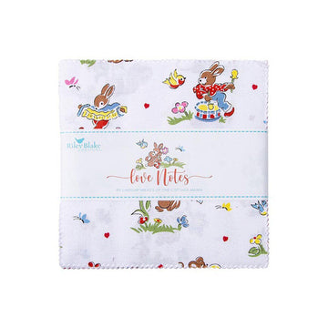 Love Notes Charm Pack 5" Stacker Bundle - Riley Blake Designs - 42-Piece Precut  - Floral Flowers - Quilting Cotton Fabric