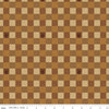 Image of the Friends of Smokey Bear Buffalo Check Sienna quilting cotton fabric. Features gingham on a brown background. Cute Little Fabric Shop