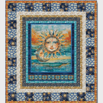 SALE Celestial Dance Digital Quilt Top - The Whimsical Workshop - Bohemian Sunrise - QT Fabrics - Digital Quilt Top - Quilting Cotton