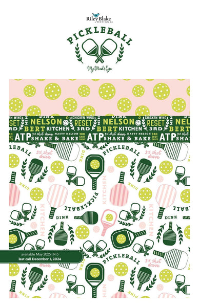 SALE Pickleball Layer Cake 10" Stacker Bundle - Riley Blake Designs - 42 piece Precut Pre cut - Sports Pickle Ball - Quilting Cotton Fabric