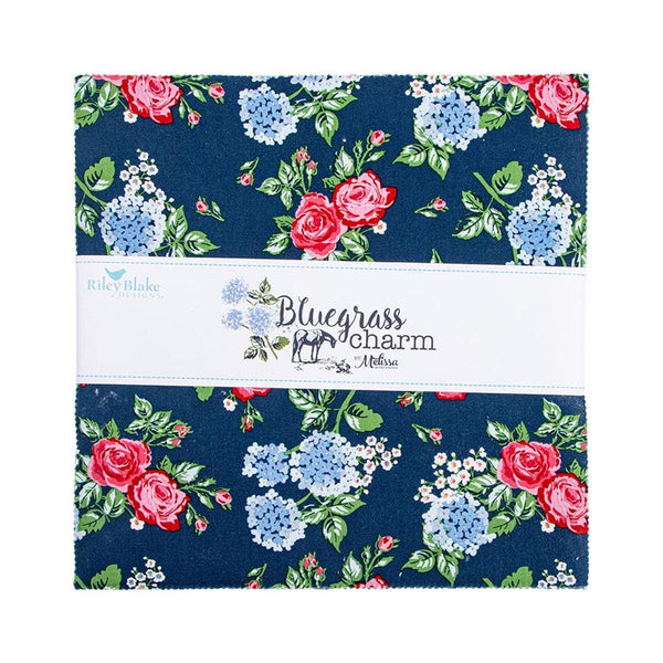Bluegrass Charm Layer Cake 10" Stacker Bundle - Riley Blake Designs - 42 piece Precut Pre cut - Floral - Quilting Cotton Fabric