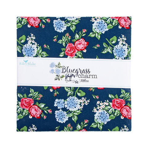 Bluegrass Charm Layer Cake 10" Stacker Bundle - Riley Blake Designs - 42 piece Precut Pre cut - Floral - Quilting Cotton Fabric