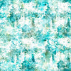 Running With The Pack Pine Trees 31102 Teal Q - QT Fabrics - Trees Foliage Nature - Quilting Cotton Fabric