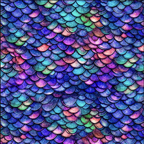 MINKY Minky Prints Dragon Scales 60" Wide 31156 Royal Y - QT Fabrics - Fantasy Dragon Scale  - 100% Polyester