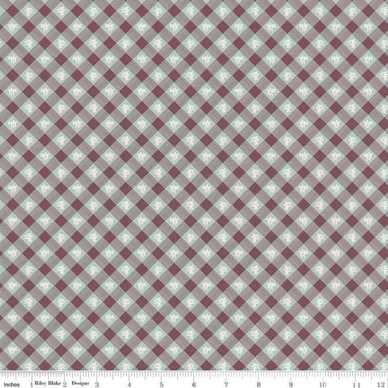 Image of the Emma Robert Martin quilting cotton fabric by Riley Blake Designs. Features stripes on a cream background. Cute Little Fabric Shop