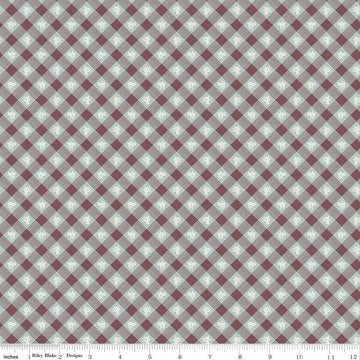 Image of the Emma Robert Martin quilting cotton fabric by Riley Blake Designs. Features stripes on a cream background. Cute Little Fabric Shop