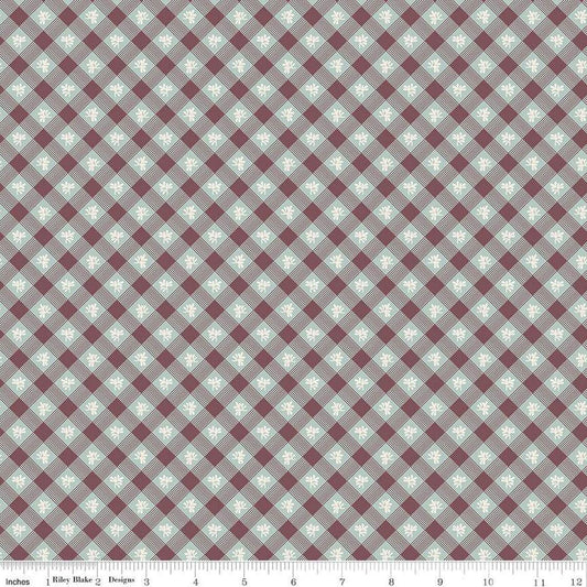 Image of the Emma Robert Martin quilting cotton fabric by Riley Blake Designs. Features stripes on a cream background. Cute Little Fabric Shop