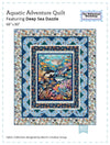 SALE Aquatic Adventure Quilt PATTERN - QT Fabrics - Instructions Only - Deep Sea Dazzle - Pieced Pattern - Ocean - The Whimsical Workshop