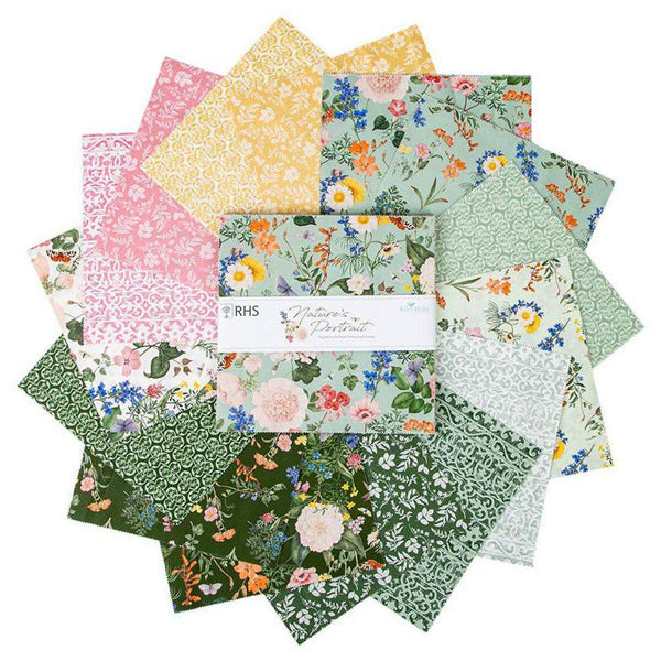 Nature's Portrait Layer Cake 10" Stacker Bundle - Official Licensed Product - 42 piece Precut Pre cut - Quilting Cotton Fabric