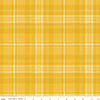 SALE Classic Christmas Plaid C16285 Yellow - Riley Blake Designs - Lines Stripe Striped - Quilting Cotton Fabric