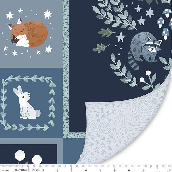 Double Lush Velvet Twilight Creatures Panel LV16570 - Riley Blake Designs - Double Sided Plush - No Fray Edge