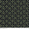 Image of the Naughty and Nice Trees Black quilting cotton fabric by Riley Blake Designs. Features trees on a black background. Cute Little Fabric Shop