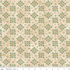 Image of the Naughty and Nice Trees Parchment quilting cotton fabric by Riley Blake Designs. Features trees on a cream background. Cute Little Fabric Shop