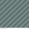 Image of the Happy Fall Days Stripes Stone quilting cotton fabric by Riley Blake Designs. Features stripes on a blue background. Cute Little Fabric Shop