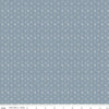 Image of the Honey Locust Daisies Sky quilting cotton fabric by Riley Blake Designs. Features flowers on a blue background.