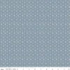 Image of the Honey Locust Daisies Sky quilting cotton fabric by Riley Blake Designs. Features flowers on a blue background.