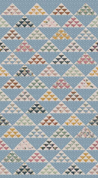 Honey Locust Echelons Cheater Print C16279 Multi by Riley Blake Designs - Half Square Triangle - Quilting Cotton Fabric