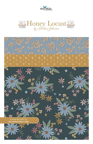 Honey Locust 2.5 Inch Rolie Polie Jelly Roll 40 pieces - Riley Blake Designs - Precut Pre cut Bundle - Floral - Cotton Fabric