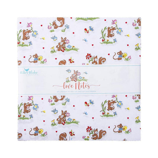 SALE Love Notes Layer Cake 10" Stacker Bundle - Riley Blake Designs - 42-Piece Precut  - Sewing - Quilting Cotton Fabric