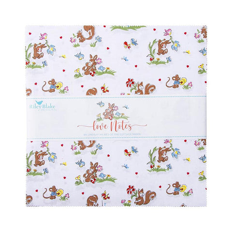 SALE Love Notes Layer Cake 10" Stacker Bundle - Riley Blake Designs - 42 piece Precut Pre cut - Sewing - Quilting Cotton Fabric