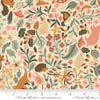 Image of the Acorn Hollow Fauna Ecru quilting cotton fabric by Moda Fabrics. Features flowers on a cream background. Cute Little Fabric Shop
