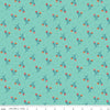 Image of the First Blooms Tulips Glacier quilting cotton fabric by Riley Blake Designs. Features flowers on a blue background. Cute Little Fabric Shop