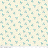 Image of the First Blooms Tulips Vanilla quilting cotton fabric by Riley Blake Designs. Features flowers on a cream background. Cute Little Fabric Shop