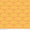 Image of the First Blooms Butterflies Yellow quilting cotton fabric by Riley Blake Designs. Features butterflies on a yellow background. Cute Little Fabric Shop