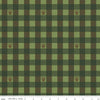 Image of the Friends of Smokey Bear Buffalo Check Grass quilting cotton fabric. Features gingham on a green background. Cute Little Fabric Shop