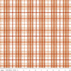 Image of the Santa's Tree Farm Plaid Rudolph quilting cotton fabric by Riley Blake Designs. Features plaid on a red background. Cute Little Fabric Shop